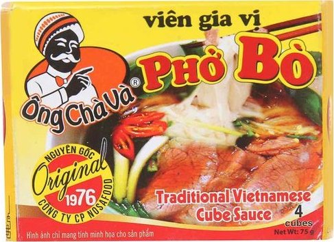 Ong Cha Va hovězí bujon kostky na polévku Pho 75g