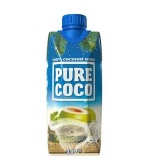 Pure Coco 100% kokosová voda 330ml DMT do 9/7/2020
