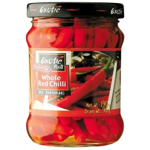 F.W.Tandoori Exotic food červené chilli papričky celé 190g